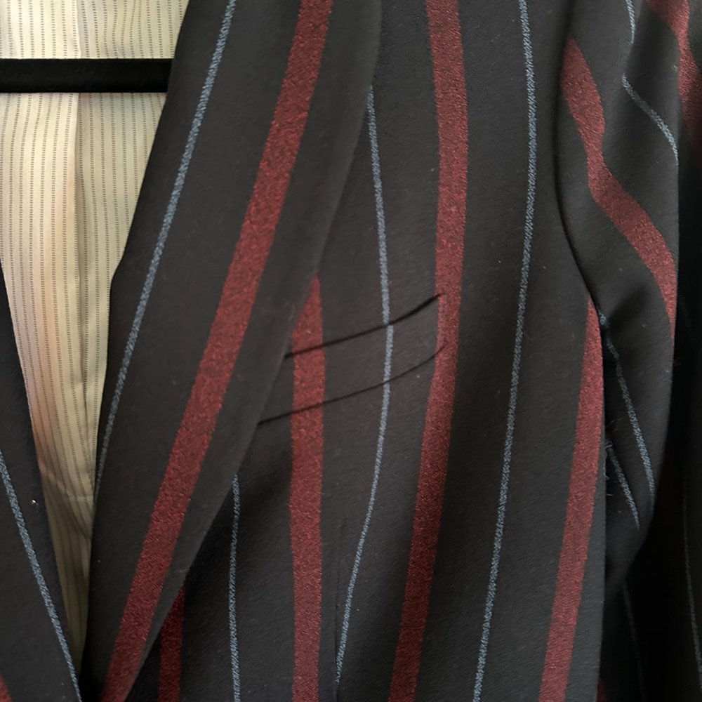 Veronica Beard Carter Striped Dickey Blazer Jacket Sz - Picture 4 of 13